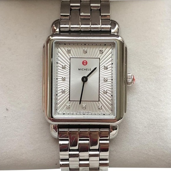 Michele Deco ll Diamond Dial Luxury Watch with 2 Bands - Picture 5 of 8